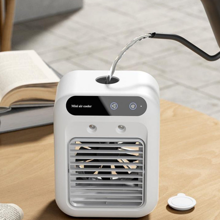 Mini Portable Air Conditioner – Water Cooling Fan for Room, Office Desk & Car Use