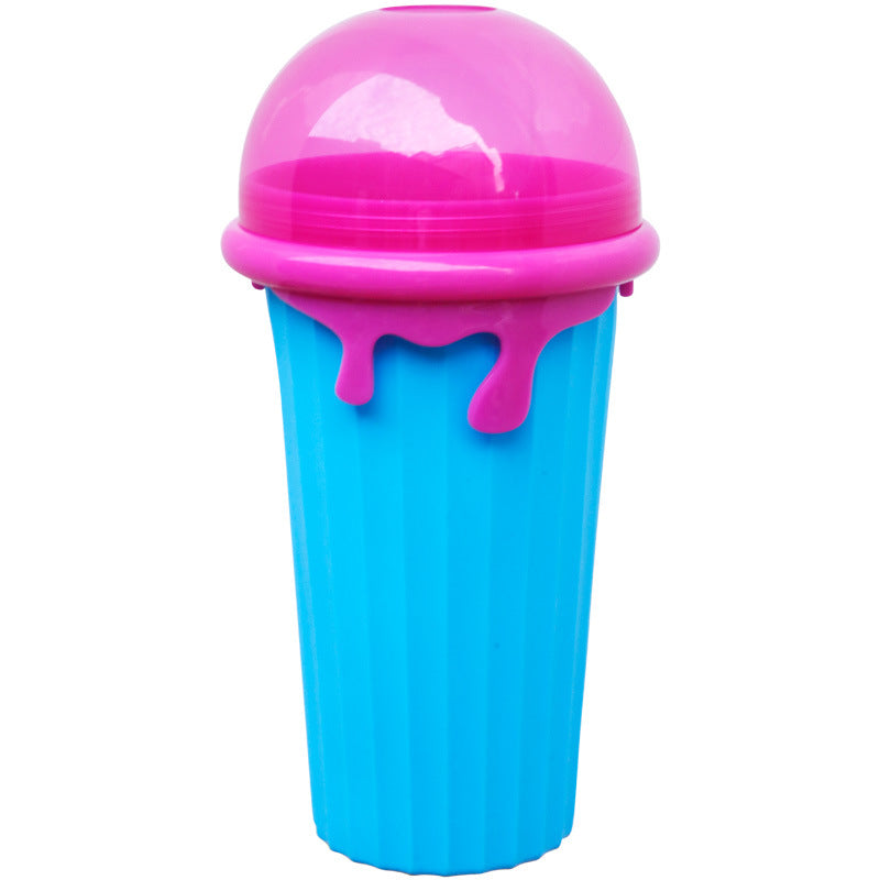 500ml Quick-Frozen Slushy Cup – Squeeze Smoothie & Ice Cream Maker, Reusable Summer Juice Bottle Kitchen Gadget