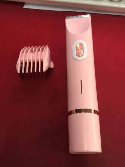 2-in-1 Women’s Electric Hair Remover with Dual Head – Wet & Dry Body and Bikini Trimmer