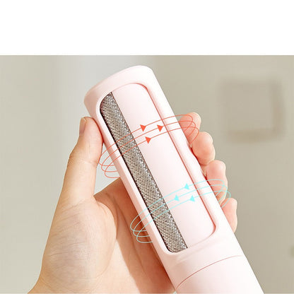 2-in-1 Reusable Pet Hair Remover Brush – Self-Cleaning Portable Lint Roller for Cat & Dog Fur