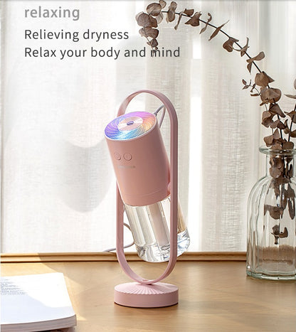 Magic Shadow USB Air Humidifier with Projection Night Light – Ultrasonic Mini Mist Maker for Home, Car & Office