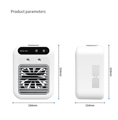 Mini Portable Air Conditioner – Water Cooling Fan for Room, Office Desk & Car Use