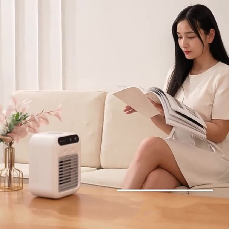 Mini Portable Air Conditioner – Water Cooling Fan for Room, Office Desk & Car Use