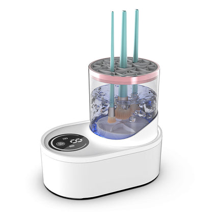 Automatic Electric Makeup Brush Cleaner Machine – USB Rechargeable Brush Washing & Drying Device