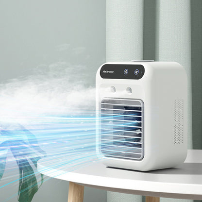 Mini Portable Air Conditioner – Water Cooling Fan for Room, Office Desk & Car Use