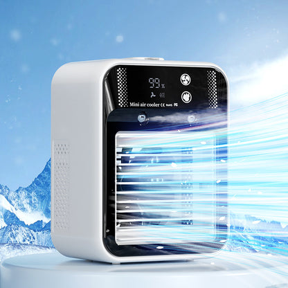 Mini Portable Air Conditioner – Water Cooling Fan for Room, Office Desk & Car Use