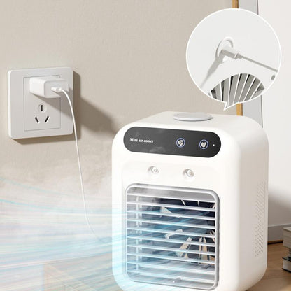 Mini Portable Air Conditioner – Water Cooling Fan for Room, Office Desk & Car Use