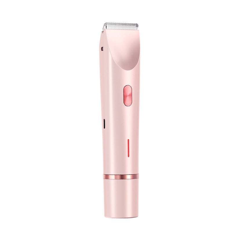 2-in-1 Women’s Electric Hair Remover with Dual Head – Wet & Dry Body and Bikini Trimmer