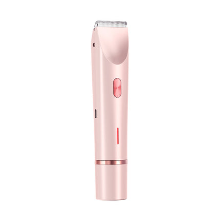 2-in-1 Women’s Electric Hair Remover with Dual Head – Wet & Dry Body and Bikini Trimmer