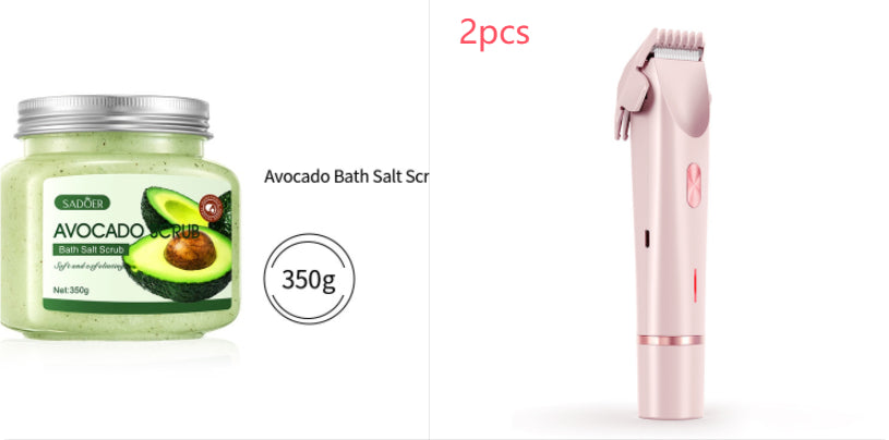 2-in-1 Women’s Electric Hair Remover with Dual Head – Wet & Dry Body and Bikini Trimmer