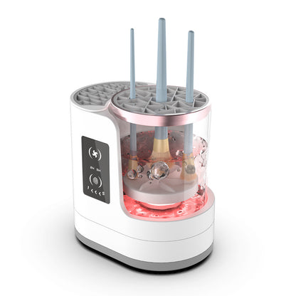 Automatic Electric Makeup Brush Cleaner Machine – USB Rechargeable Brush Washing & Drying Device